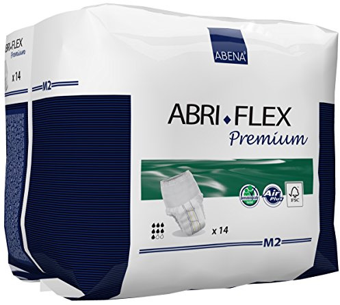 ABENA - ABRI FLEX Premium, Air Plus, FSC, Windeln, M2 - Inkontinenzschutz, Größe S, 14 Stück