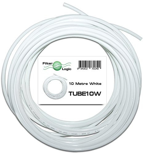 10 Metres White 1/4” 6.4mm OD - LDPE tubing pipe for fridge water filters