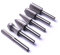 ATOPLEE 6pcs 6mm 1/4 Bearing Steel Rotary File Set for Metal Plastic Wood Stone Grinding Deburring