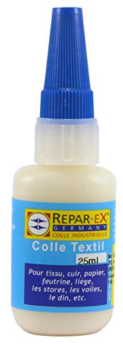 BRICOLAGEPRO - Flacon de Colle Tissu - Colle Textile - Flacon de 25ml