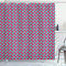 ABAKUHAUS Abstrakt Duschvorhang, Moderne Whirl-Effekt Shapes, Stoffliches Gewebe Badezimmerdekorationsset mit Haken, 175 x 200 cm, Dunkelrosa Blass Teal