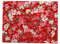 Rancheng 50x150cm Coton Tissu Imprimé Style japonais Tissus au Metres Matériel DIY Couture pour Vêtements Nappe Rideau Patchwork Artisanats tissu a coudre Bricolage #Fleur de cerisier-rouge