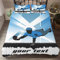 Baseball Basketball Stern Fußball Sport Bettwäsche Set Blau Weiß Schwarz Bettbezug und Kissenbezug Bettwäsche für Kinder Junge Mädchen Student Jugendliche (Stil 1,Einzelbett 135x200 cm)