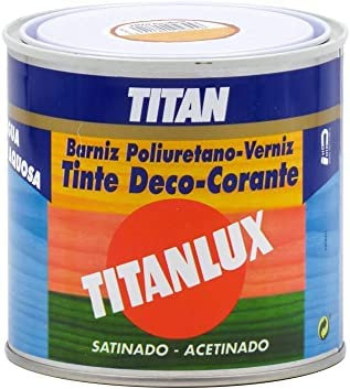 TITAN ARTS - BARNIZ TINTE TITANLUX SATINADO AGUA ½ LT - 1072 ROSA PÁLIDO