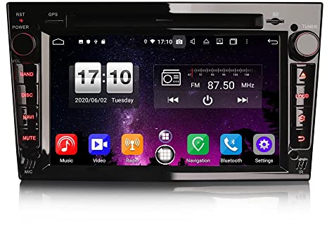 8 Kern Android 14 Autoradio für Opel Astra Corsa C Vectra Signum Antara mit GPS Navigation Unterstützt Carplay Android Auto Bluetooth A2DP WiFi Lenkradsteuerung 4GB RAM + 64GB ROM