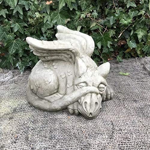 Sleeping Dragon Statue | Reconstituted Stone Concrete Mythical Garden Outdoor Ornament