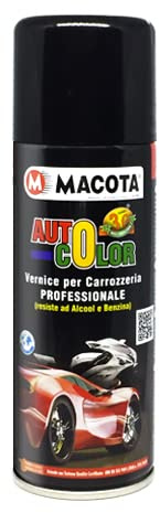 MACOTA AUTOCOLOR 3G Professioneller Nitro-Acryl-Lack Sprühlack, 200 ml (97024 - Schwarz)