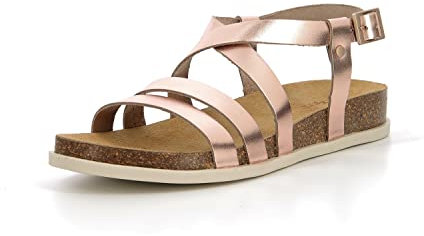 KICKERS Kick Alice, Sandali Bassi Donna, Oro Rosa, 38 EU