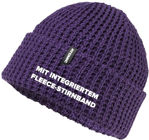 ATOMIC ALPS KNIT BEANIE - Strickmütze für Herren & Damen - Weiche & atmungsaktive Mützen - Warme Wintermütze aus hautfreundlichem Material - Mütze mit kuscheligem Fleece