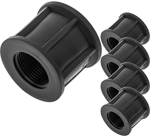 PrimeMatik - Pack de 5 Unidades Manguito de Polipropileno de 1 Pulgada para Sistema de riego