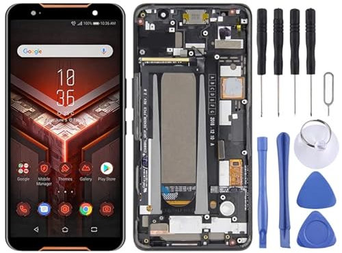 Pantalla LCD para for ASUS ROG Teléfono ZS600KL Z01QD Digitante Conjunto con Marco （Negro