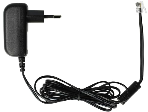 vhbw alimentatore compatibile con Innovaphone IP240, IP232 EU, IP222, IP230, IP110, IP200 telefono fisso, telefono di casa - 175 cm