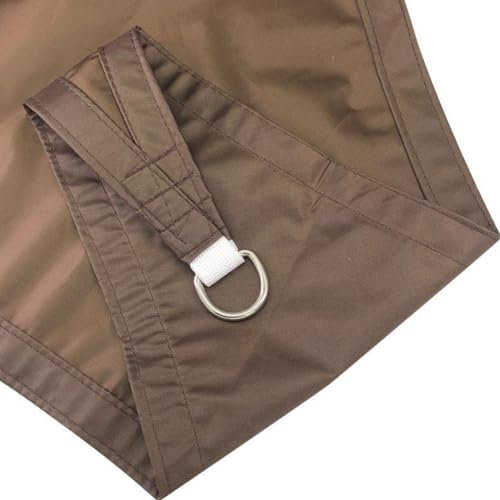 ENEN Vela Ombreggiante Impermeabile, Vele Ombreggianti Rettangolare Grande Tenda a Vela per Esterno Telo Tenda da Sole, Vela Ombreggiante per Terrazza, Giardino (2.5x2.5m,caffè)