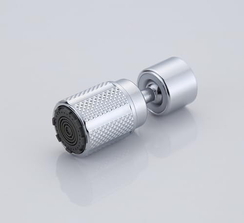 HUAERSICO Universal Wasserhahn aufsatz - Strahlregler wasserhahn verlängerung mit drei Strahlarten und 360° drehbarer - Wasserhahn-Luftsprudler für Küchenarmaturen und Badnarmaturen