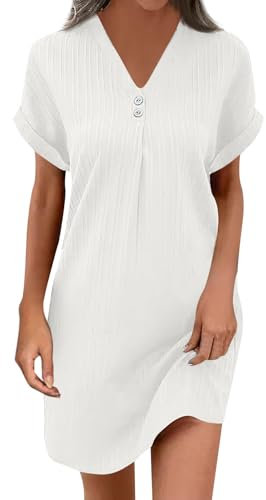 Robe Femme Chic Et Elegant, Robe Bal De Promo Blanche Femme Ete Longue Sexy Robe Droite Princesse Femme De Mariage Vetements Chic Tenue Soirée Grande Taille (Blanc,XL)