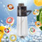 Trinkflasche mit Geschmack, 750ML Luft Wasserflasche mit 7 Pods, Air Bottle, Up Flasche mit Geschmack, Trinkflasche Geschmack, Water Bottle with Flavor, Wasserflasche mit Geschmack（C）