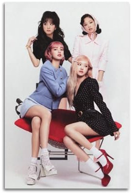 BlackpinkMusic Album Cover Poster Kunstalbum Musikkünstler Hip Hop Musikalbum dekorative Wandkunst ästhetische Dekoration 40 x 60 cm Unframe-style-41