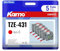 kamo 5x Bänder kompatibel mit Brother P-touch 12mm 0.47 Schriftbänder TZe-431 TZe431 TZ-431 TZ431 Laminated Rot, für Beschriftungsgerät PT-P300BT PT-H100R PT-H110 PT-H110 PT-P700 PT-D410 PT-H200