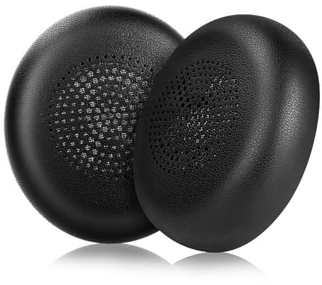 ELZO Ersatz Ohrpolster für Jabra Evolve2 65 (Evolve 2 65MS 65UC MS UC)/Evolve2 40 (40UC 40MS USB)/Elite 45h On-Ear Wireless Headset, Ersatzpolster mit Weicherem Proteinleder, Geräuschisolierung