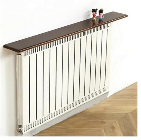 Floating Wood Plant Shelf Above Radiator Anti Smoke & Dustproof Indoor Shelving for Home/Hotel/Kindergarten (Style B 90x16x2.2cm)