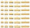PATIKIL 8mm/10mm/13mm/20mm/25mm Ribbon Ends Crimp Clamp 300pcs Pinch Crimp End Bracelet Bookmark Cord Ends Fasteners Clasp for Leather DIY Craft Jewelry Making Deep Gold