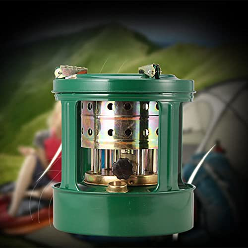 Poêle à Pétrole Portable, Rechaud Camping 8 Mèches Réchauffeur au Kérosène, Poele a Kerosene pour Randonnée Extérieur Pique-Nique, Mini Chauffage Radiateur Intérieur à Kérosène