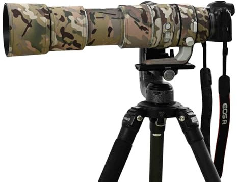 ROLANPRO Copriobiettivo impermeabile per Canon RF 200-800 mm F6.3-9 è USM Camouflage antipioggia per tutti i terreni camouflage #4 MY-966