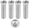 FunWorth 4Pcs 45mm Stainless Steel Hollow Screws, Sink Strainer Replacement Kit with Screwdriver for Drain Valve, Basket Strainer & Undermount Sinks (Ø12mm, 1.5/3.5 Adapters)