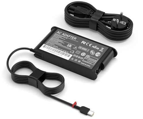 135W USB-C Netzkabel für Lenovo ThinkPad Z16 P16s P15s P14s E16 E15 E14 T16 Yoga/Slim Pro 9 7 6 7i 9i Book 9 ThinkBook 16 14p 14 15 14s 13x IdeaPad Slim/Pro 9 7 5 Legion 9 Laptop Ladegerät Ladekabel