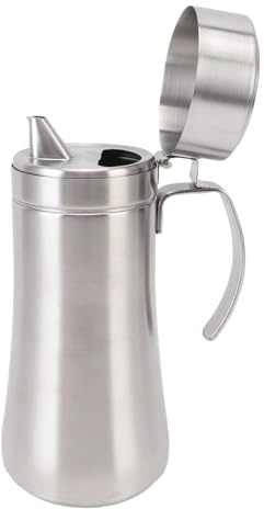Topiky Olivenölspenderflasche, Edelstahl Olivenölspender Flasche, Essig Können Topf -Leckdosenölbehälter mit Deckel, Ölbehälter mit Deckel für Küchenkochen BBQ (800 ml)