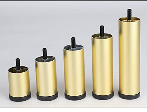 SHGUOMSC 4er-Set Metallsofaschrauben for Hochleistungs-M8-Schrauben, 25,4 cm, Gold, for Sofas, Betten, Sessel, Schränke – Heimwerkerbedarf(Gold)