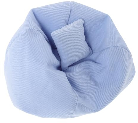 Hohopeti Kleiner Puppensofa Sitzsack aus Plüsch mit Schaumstofffüllung Miniatur Puppenhausstuhl für Regal Autopuppen Deko Weicher Puppensitz für Puppen und Selbstgemacht Puppenmöbel