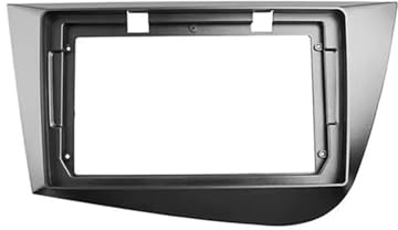 Panel Embellecedor Radio para Seat para Leon 2 MK2 2005-2012 Radio Estéreo Fascia 2Din Marco Panel Reproductor DVD Cable Adaptador Canbus Marco Radio Coche(Frame LHD)