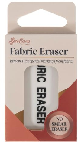 Sew Easy Fabric Eraser – Sewing Pencil Eraser, No Smears Remover for Fabric Sewing Dressmaking Quilting Patchwork
