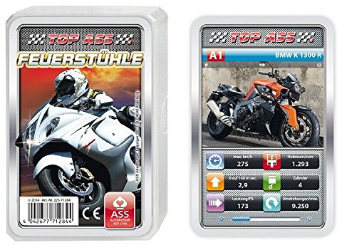 ASS Altenburger Spielkarten 22571284 TOP Ass Quartett Feuerstühle