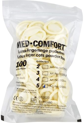 Careliv Fingerling Latex OP Gr. 5, 100 St. Fingerlinge