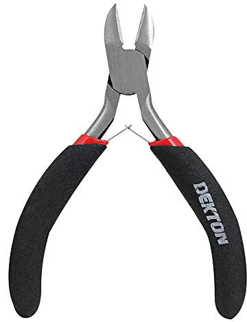 Dekton Mini Side Cutting Pliers-Precision Steel Pliers for Electrical Work, Wire Cutting, Small Repairs|Compact Design| Ergonomic Handles for Enhanced Control| Ideal for Home Maintenance, Professional