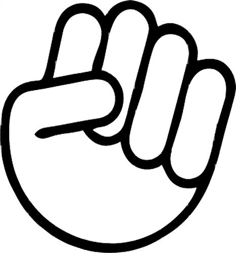 carstyling XXL Aufkleber Shocker-Faust 115 x 95 mm