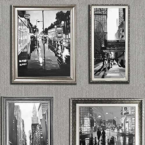 Muriva 701339 6 City Frames Wallpaper Rolls - Silver