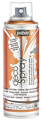 PEBEO - Peinture Acrylique en Spray - Pour la Décoration Multi Supports en Intérieur et Extérieur - Base Eau, Faible Odeur - 200 ml - Finition Nacré - Coloris Cuivre Nacré, 2.5 l (Lot de 1)