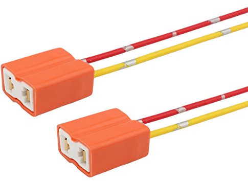 TOMALL H7 Keramik Buchse Pigtail für LED Ersatz Scheinwerfer Buchse Kabelbaum Umbausatz