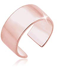 Elli Ohrringe Damen Basic Single Earcuff Trend in 925 Sterling Silber Rosé vergoldet
