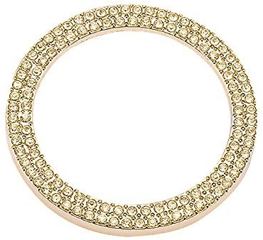 NIUHURU Accessori per interni auto adatti per Mercedes Benz Classe C GLC (anello bordo pulsante di accensione 1 pezzo, oro)