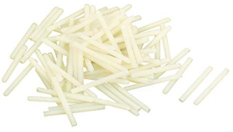 New Lon0167 M4x40mm En vedette 0.75mm fendue efficacité fiable Vis sans tête Nylon tige filetée Stud Beige 100pcs(id:f9f 49 49 6e2)