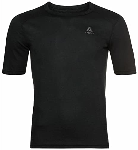 Odlo Herren Funktionsunterwäsche Kurzarm Shirt Active Warm Eco_159112, Schwarz, M