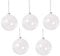 Yolaka 5pcs 80mm Clear Transparent Ball Christmas Tree Ball Ornaments DIY Fillable Ball Glass Baubles