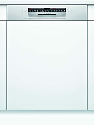 Bosch SMI4HTW31E Serie 4 Smarter Geschirrspüler integriert, 60 cm breit, Besteckkorb, Silence Programm besonders leise, Extra Trocknen auf Knopfdruck, Rackmatic höhenverstellbarer Oberkorb