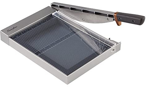 Swingline Papierschneider, Hebelschneider mit EdgeGlow LED-Schnittführung und gehärteter Glasoberfläche, 30,5 cm Schnittlänge, 30 Blatt Kapazität, ClassicCut 1225G (G7010005)