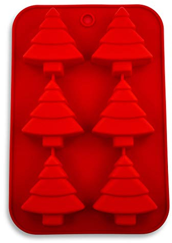 Pritogo Tannenbaum Silikonform, Weihnachten, Backform, Advent, Schnee, Stern, Christkind, BPA-Frei