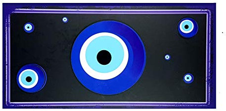 YSN Home Collection Gök-Türk Wandbild Bild für Wohnzimmer Büro Wohnung Deko Kunstdrucke 15 x 30 cm (Nazar)